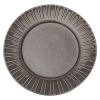 Grey Reactive Glaze Stoneware 4-Piece Dinnerware Set | Modern Ceramic Tableware