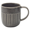 Grey Reactive Glaze Stoneware 4-Piece Dinnerware Set | Modern Ceramic Tableware