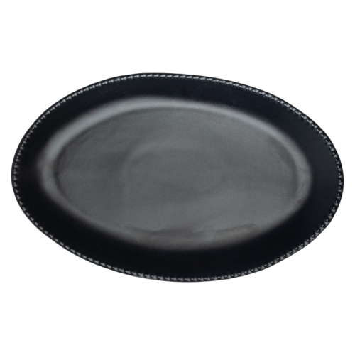 Ceramic Oval Serving Platter | Handcrafted Stoneware Serveware for Parties & Main Dishes