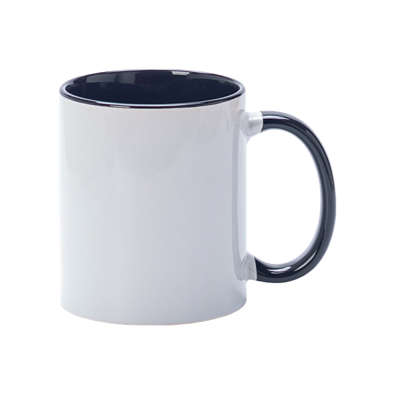 11oz Sublimation Stoneware Coffee Cup with Glossy Finish for Custom Printing & Promotional Gifts