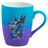 2-Tone 350ml Rubber Coated Ceramic Coffee Cup with Gradient Finish & Custom Low-Temp Decals for Gifting