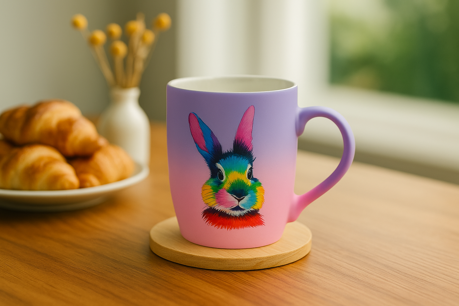Matte Red Stoneware Mug
