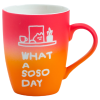 350ml Laser Engraved 2-Tone Ceramic Mug - Matte Rubber Coated with Quote