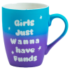 350ml Laser Engraved 2-Tone Ceramic Mug - Matte Rubber Coated with Quote