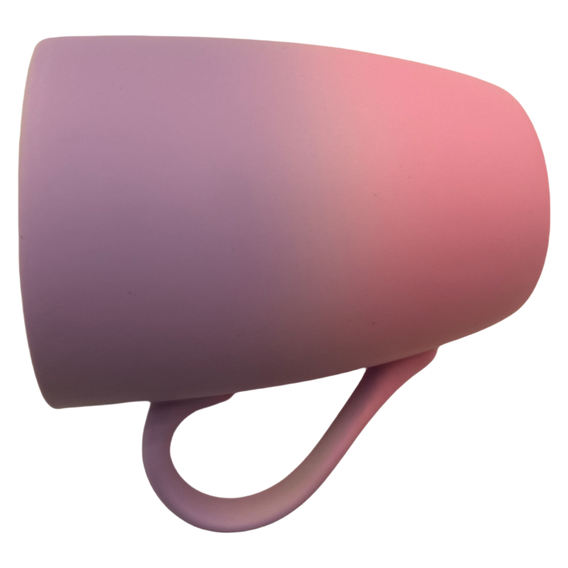 Purple To Pink Gradient Ceramic Coffee Cup