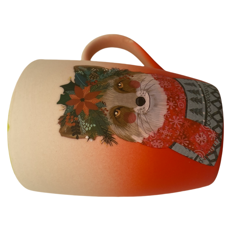 Ceramic Mug Made with a Double Part Mold