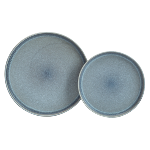 Rustic Stoneware Dinner Plates Set - Matte Brown 8/10 Inch Restaurant-Quality Dishwasher Safe Dinnerware