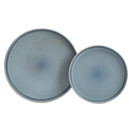 Rustic Stoneware Dinner Plates Set - Matte Brown 8/10 Inch Restaurant-Quality Dishwasher Safe Dinnerware