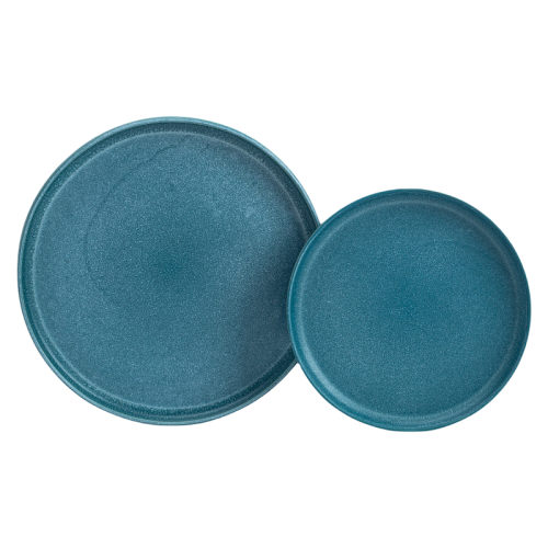 Rustic Stoneware Dinner Plates Set - Matte Brown 8/10 Inch Restaurant-Quality Dishwasher Safe Dinnerware