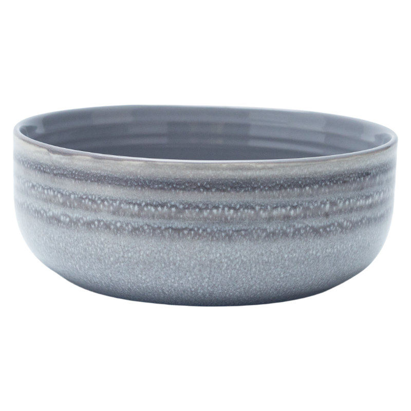 Large Handmade Stoneware Reactive-Glaze Bowl | Ramen/Pasta/Salad (Home/Restaurant)
