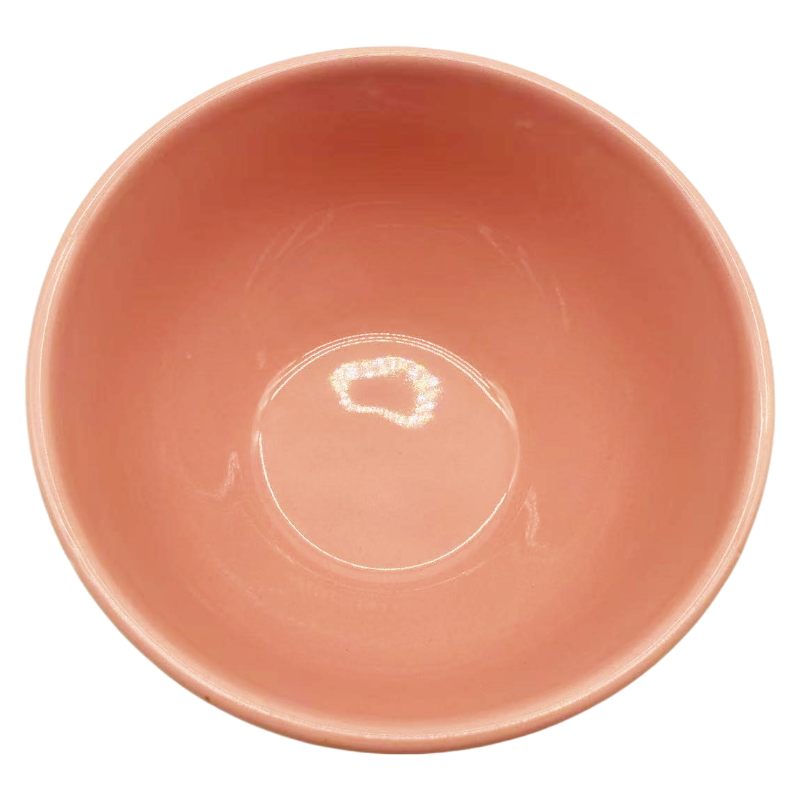 Vibrant Glazed Ceramic Bowl in Colorful Glossy Finish, High-Fired Stoneware for Daily Rice/Soup/Dessert Dining