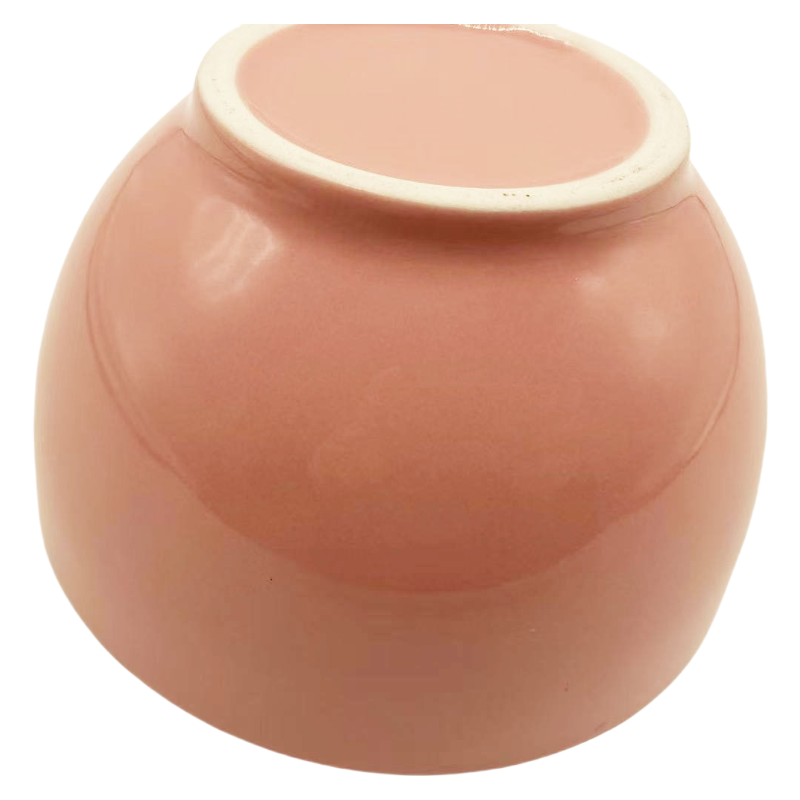 Close Up of Glossy Glaze Surface on Vibrant Stoneware Bowl, Fade Resistant Color for Long Lasting Use