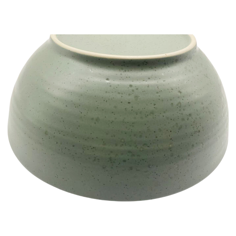 Nordic Matte Ceramic Bowl with Speckled Glaze, Minimalist Stoneware for Daily Salad