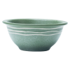 Handcrafted Green Stoneware 3-Piece Set | Modern Rustic Dinnerware