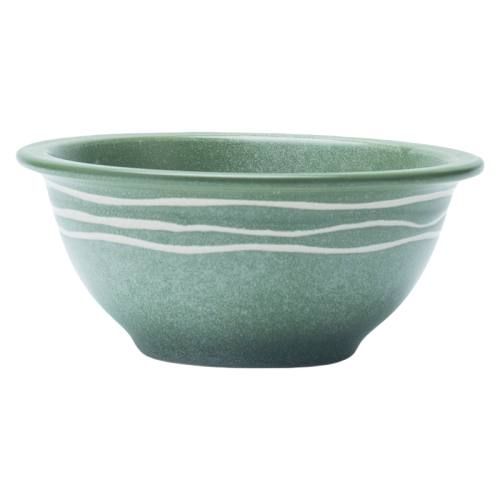 Handcrafted Green Stoneware 3-Piece Set | Modern Rustic Dinnerware