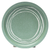 Handcrafted Green Stoneware 3-Piece Set | Modern Rustic Dinnerware