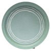 Handcrafted Green Stoneware 3-Piece Set | Modern Rustic Dinnerware