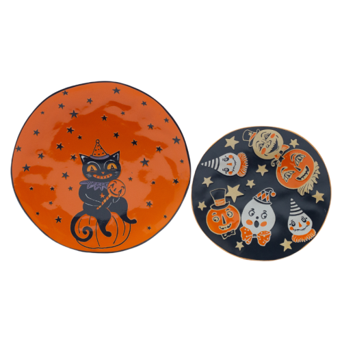Whimsical Halloween Ceramic Plates – Festive Tableware for Spooky Celebrations