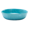 4-Piece Crystalline Glazed Ceramic Dinnerware Set – Teal Blue Stoneware Plates and Bowls for Everyday Dining