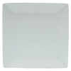 Minimalist White Square Ceramic Dinnerware Set – 4-Piece Modern Porcelain Plates, Bowl & Mug for Home or Restaurant