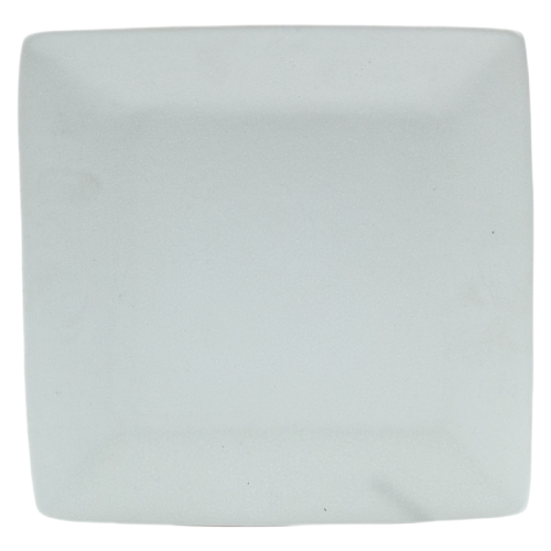 Minimalist White Square Ceramic Dinnerware Set – 4-Piece Modern Porcelain Plates, Bowl & Mug for Home or Restaurant