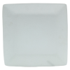 Minimalist White Square Ceramic Dinnerware Set – 4-Piece Modern Porcelain Plates, Bowl & Mug for Home or Restaurant