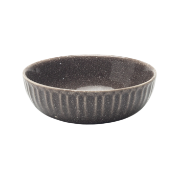 Grey Reactive Glaze Stoneware 4-Piece Dinnerware Set | Modern Ceramic Tableware