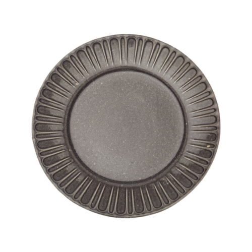 Grey Reactive Glaze Stoneware 4-Piece Dinnerware Set | Modern Ceramic Tableware