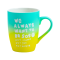 350ml Laser Engraved 2-Tone Ceramic Mug - Matte Rubber Coated with Quote