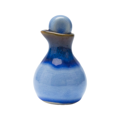 Handmade Glazed Gourd-Shaped Spice Jar | Assorted Colors with Stopper