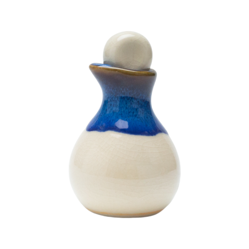 Handmade Glazed Gourd-Shaped Spice Jar | Assorted Colors with Stopper