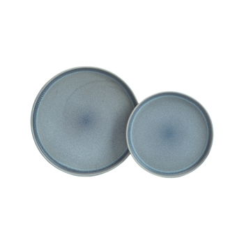 Rustic Stoneware Dinner Plates Set - Matte Brown 8/10 Inch Restaurant-Quality Dishwasher Safe Dinnerware