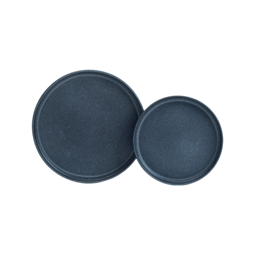 Rustic Stoneware Dinner Plates Set - Matte Brown 8/10 Inch Restaurant-Quality Dishwasher Safe Dinnerware