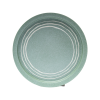 Handcrafted Green Stoneware 3-Piece Set | Modern Rustic Dinnerware
