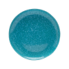 4-Piece Teal Blue Crystalline Glazed Stoneware Dinnerware Set | Plates & Bowls for Everyday Dining