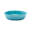 4-Piece Teal Blue Crystalline Glazed Stoneware Dinnerware Set | Plates & Bowls for Everyday Dining