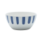 Nordic Blue Brushstroke Ceramic Bowl | Matte Stoneware for Salad, Rice & Breakfast