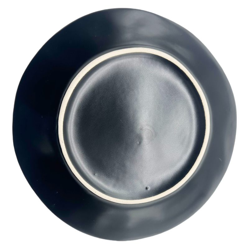 Bottom View Of Whimsical Halloween Ceramic Plates Showing Brand Logo And Details