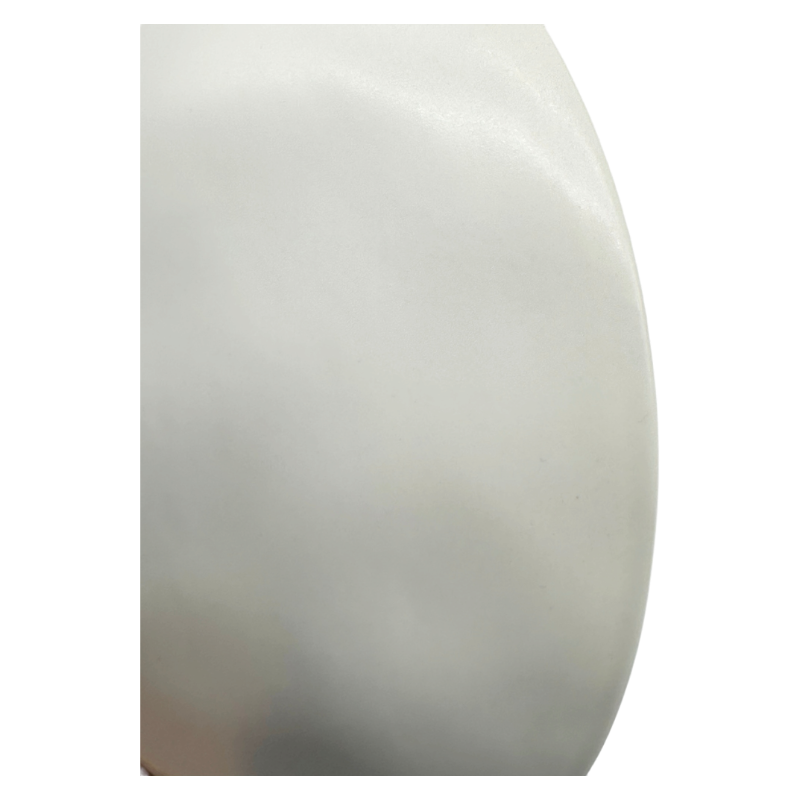 Side Profile of Handcrafted Crackle Glaze Ceramic Bowl with Glaze Details