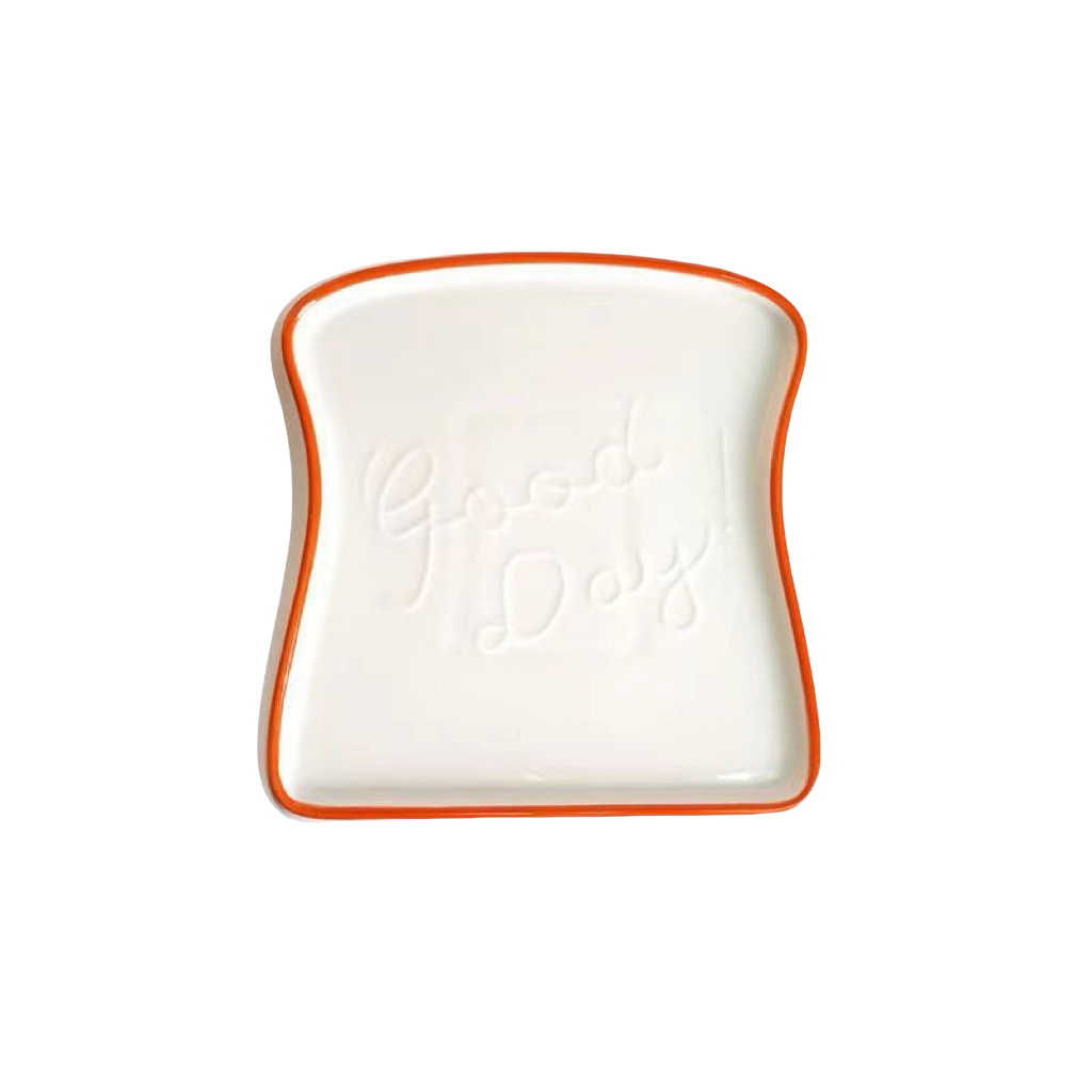 INS Red Rim Dessert Plate