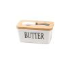 Ceramic Butter Dish with Cover and Knife Slot – Ideal for Breakfast & Hosting