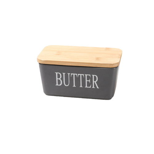 Ceramic Butter Dish with Cover and Knife Slot – Ideal for Breakfast & Hosting