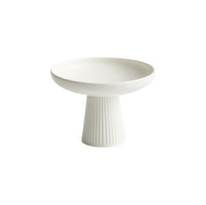 Japanese Style Ceramic Pedestal Dish for Appetizers & Desserts