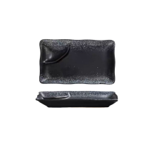 Ceramic Sushi Tray with Built-in Sauce Dish | Modern Japanese Tableware