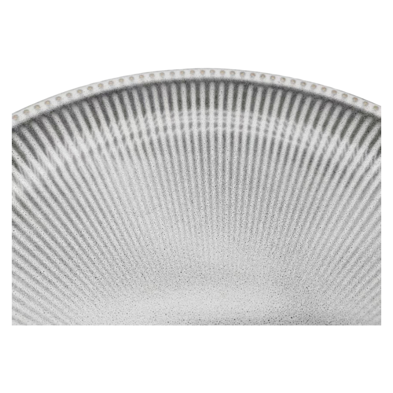 Bottom View of Modern Reactive Glaze Ceramic Dinner Plates