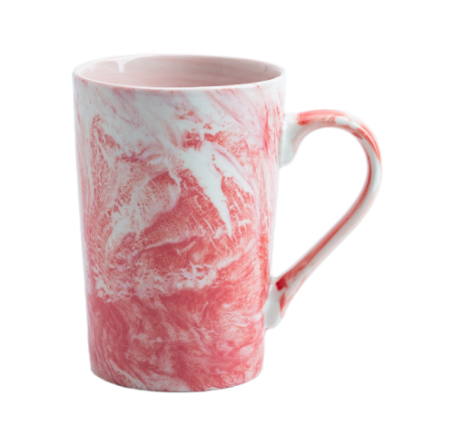 Ceramic Tea Cup with Marble Pattern – Modern Coffee & Tea Mug