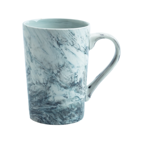 Ceramic Tea Cup with Marble Pattern – Modern Coffee & Tea Mug