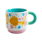 Stackable Ceramic Tea Cups & Coffee Mugs | Cute Cartoon Hand-Painted Colorful Safe Kids' Cup Set