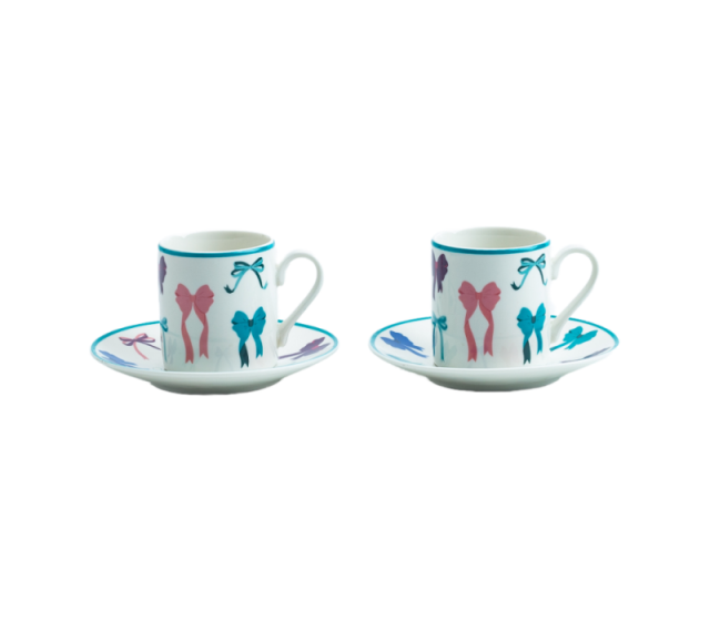 Juego de tazas de espresso de porcelana