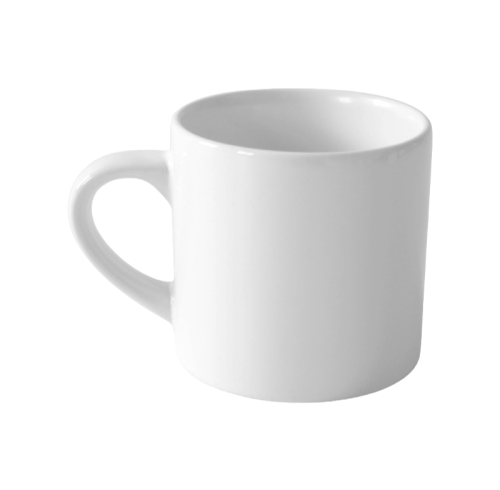 6oz Ceramic Kids Cup with Heat Transfer Coating – Customizable White Mug for Children